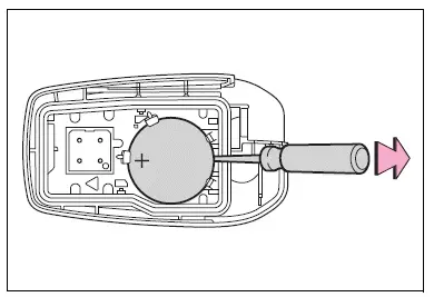 Electronic key battery